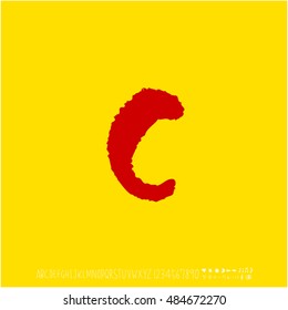 Alphabet & number / handwriting - vector