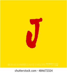 Alphabet & number / handwriting - vector