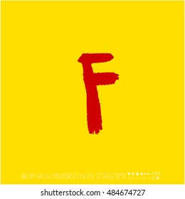 Alphabet & number / handwriting - vector