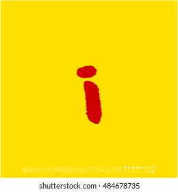 Alphabet & number / handwriting - vector