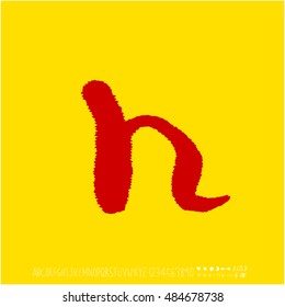 Alphabet & number / handwriting - vector