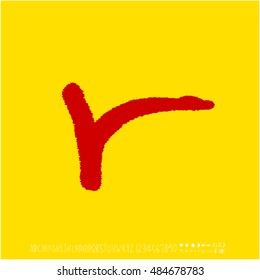Alphabet & number / handwriting - vector