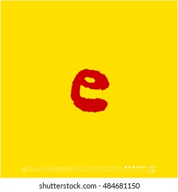 Alphabet & number / handwriting - vector