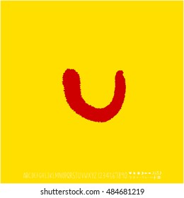 Alphabet & number / handwriting - vector