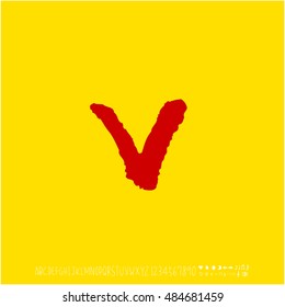 Alphabet & number / handwriting - vector