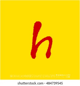 Alphabet & number / handwriting - vector