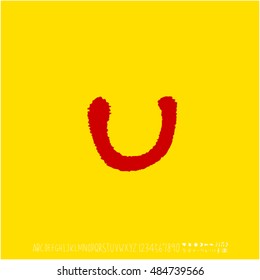 Alphabet & number / handwriting - vector