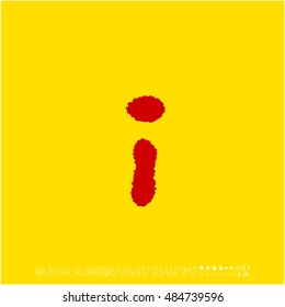 Alphabet & number / handwriting - vector