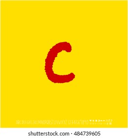 Alphabet & number / handwriting - vector