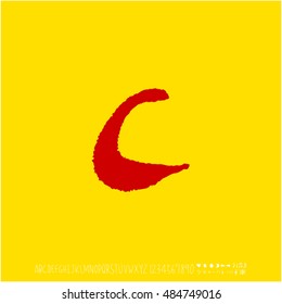 Alphabet & number / handwriting - vector