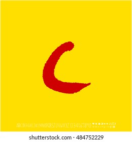 Alphabet & number / handwriting - vector