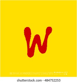 Alphabet & number / handwriting - vector