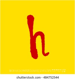 Alphabet & number / handwriting - vector
