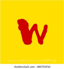Alphabet & number / handwriting - vector