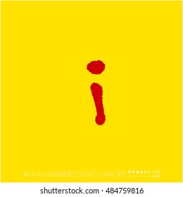Alphabet & number / handwriting - vector