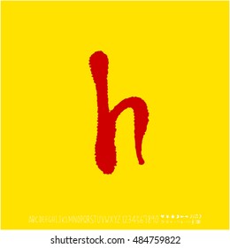 Alphabet & number / handwriting - vector
