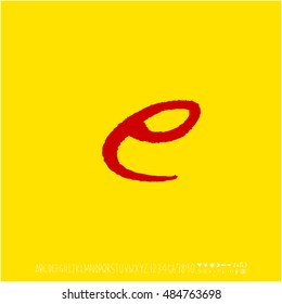 Alphabet & number / handwriting - vector