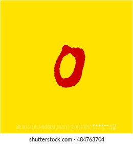 Alphabet & number / handwriting - vector