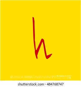 Alphabet & number / handwriting - vector