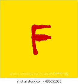 Alphabet & number / handwriting - vector