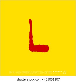 Alphabet & number / handwriting - vector