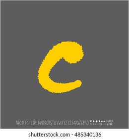 Alphabet & number / handwriting - vector