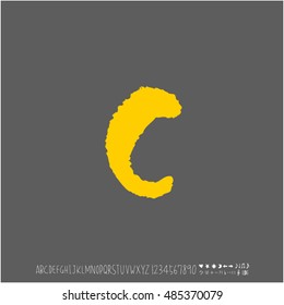 Alphabet & number / handwriting - vector