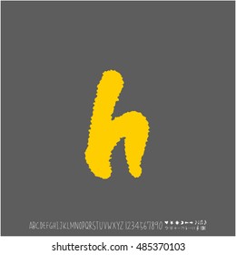 Alphabet & number / handwriting - vector