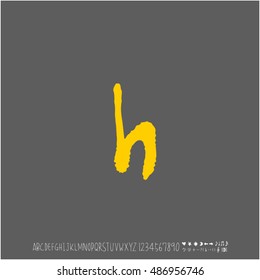 Alphabet & number / handwriting - vector