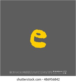 Alphabet & number / handwriting - vector