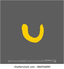 Alphabet & number / handwriting - vector