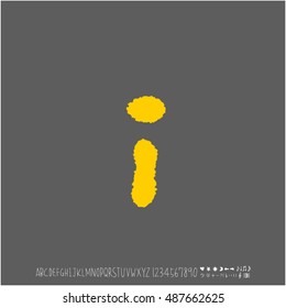 Alphabet & number / handwriting - vector