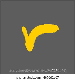 Alphabet & number / handwriting - vector