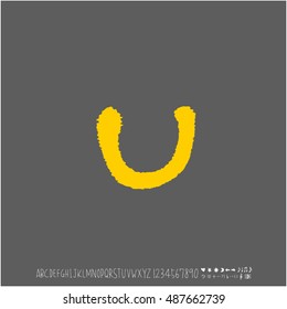 Alphabet & number / handwriting - vector