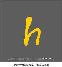Alphabet & number / handwriting - vector