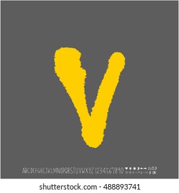 Alphabet & number / handwriting - vector