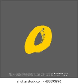 Alphabet & number / handwriting - vector
