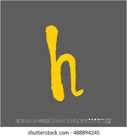 Alphabet & number / handwriting - vector