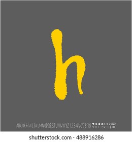 Alphabet & number / handwriting - vector
