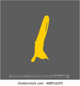 Alphabet & number / handwriting - vector