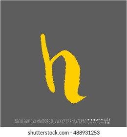 Alphabet & number / handwriting - vector