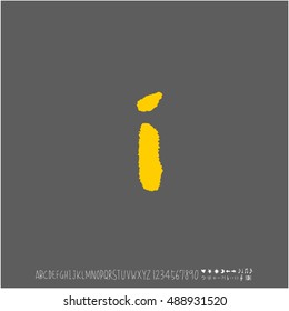 Alphabet & number / handwriting - vector