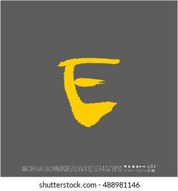 Alphabet & number / handwriting - vector