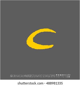 Alphabet & number / handwriting - vector