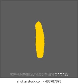 Alphabet & number / handwriting - vector