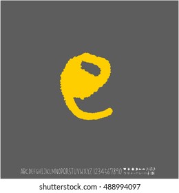 Alphabet & number / handwriting - vector