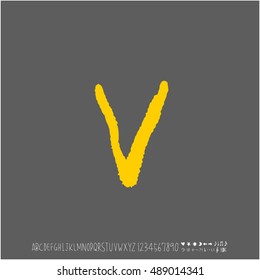 Alphabet & number / handwriting - vector