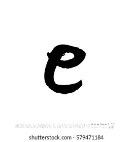 Alphabet & number / handwriting - vector