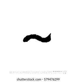 Alphabet & number / handwriting - vector