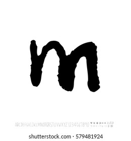 Alphabet & number / handwriting - vector
